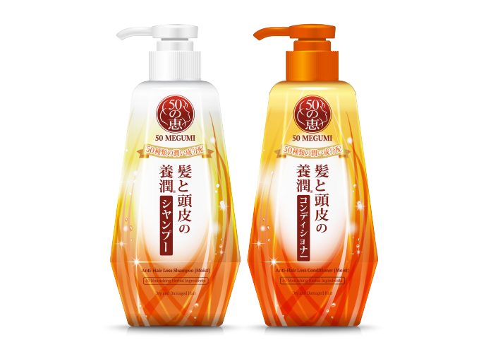 Anti-hair loss shampoo & conditioner range (moist)